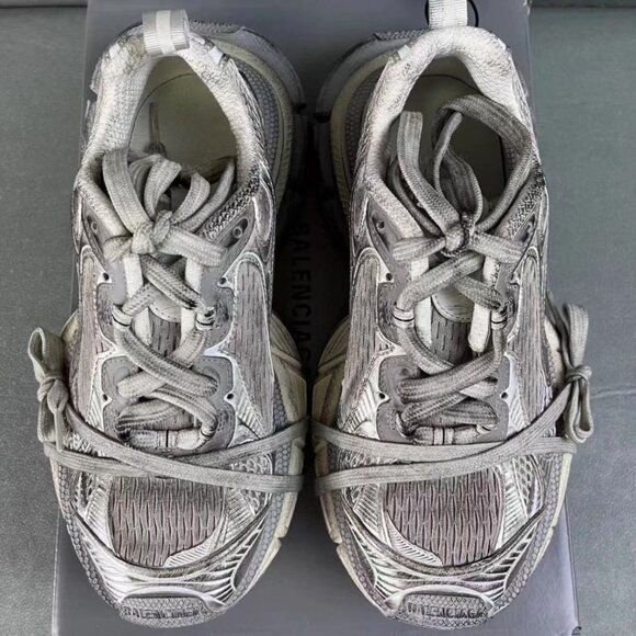 Balenciaga 3XL Distressed Mesh Sneakers - Picture 8 of 9